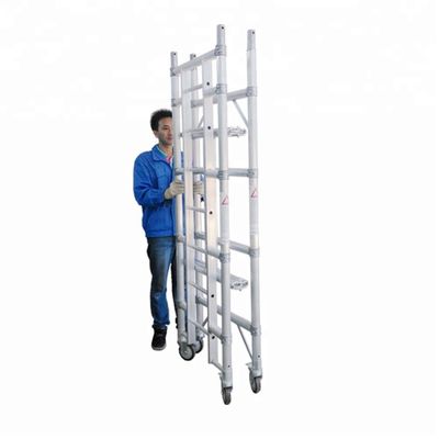 Torre mobile di impalcatura in alluminio Torre di impalcatura pieghevole con altezza di impalcatura 4M