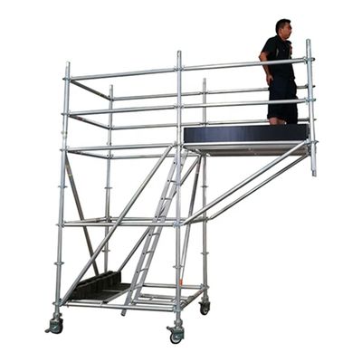 Un buon prezzo. 50.8 mm di diametro Cantilever Scaffold in alluminio Torre Mobile Ring Lock Tipo Scaffolding in linea