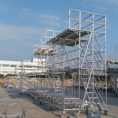 Un buon prezzo. Torre di impalcature di alluminio leggero 2-50 m di altezza Per piattaforme di accesso dell'industria aeronautica in linea