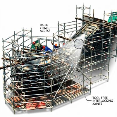 Un buon prezzo. Verniciatura e decorazione torre di impalcatura in alluminio 2.5m piattaforma estesa sistema di scudo anti-splatter professionale in linea
